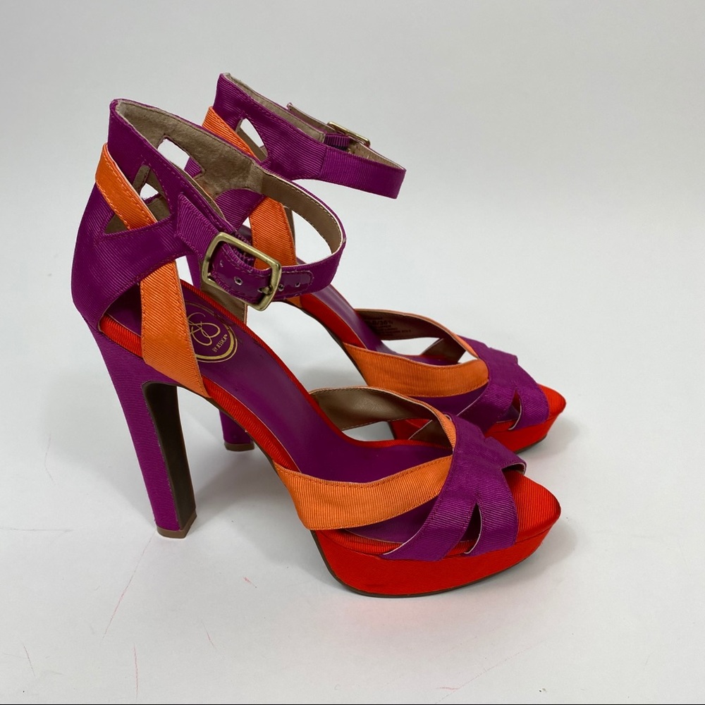 Jessica Simpson Storsa Color Block Heels - Picture 5 of 12